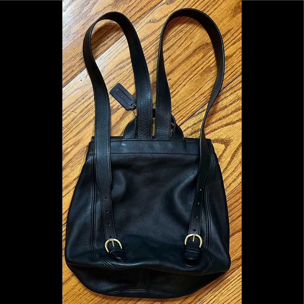 Coach Vintage Backpack, Navy - Picture 2 of 5